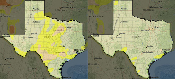 Texas Drought April-May 2019
