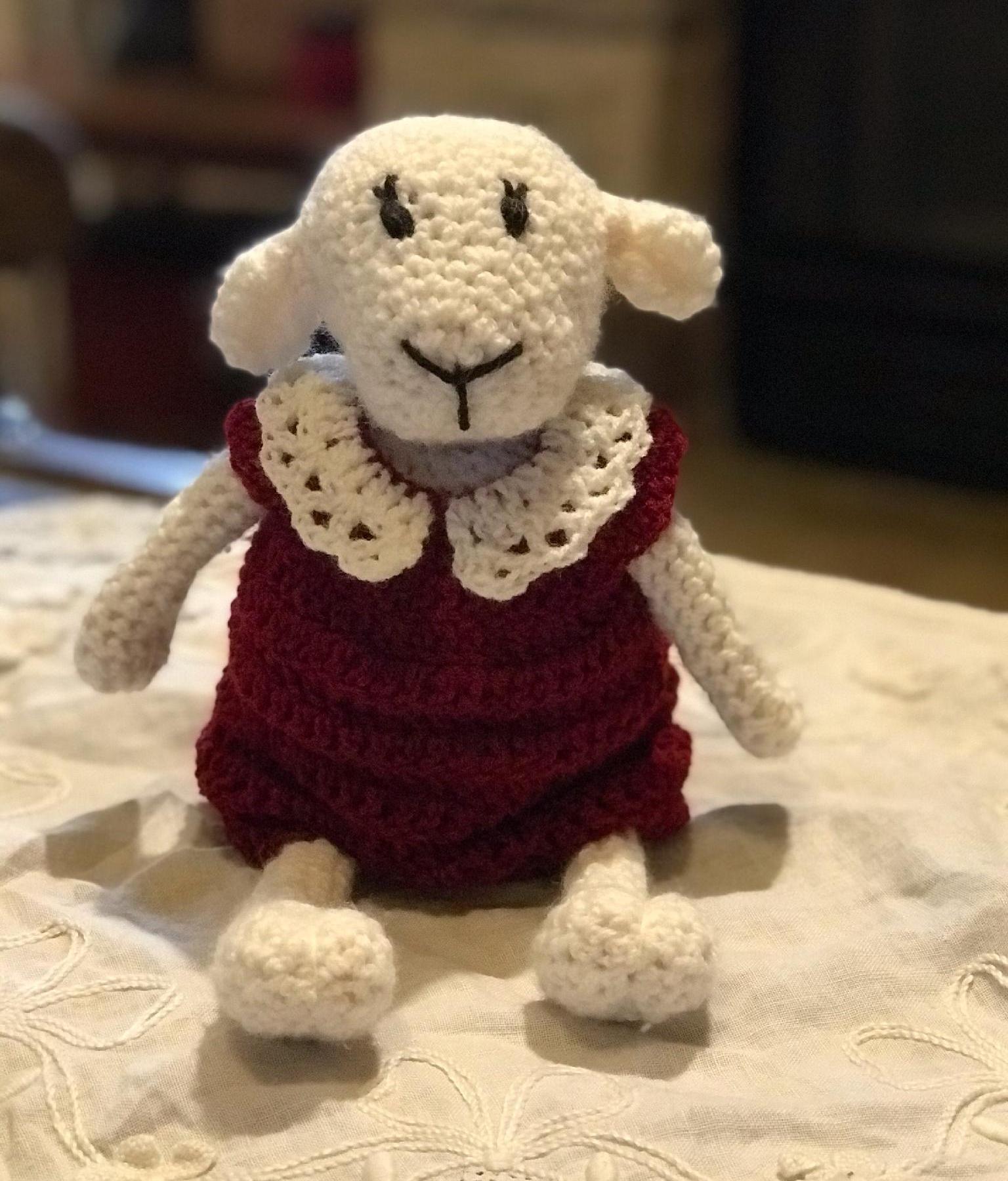 Hand Crochet Lamb